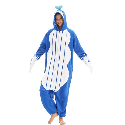 Blue Whale Onesie pajamas - vavalad