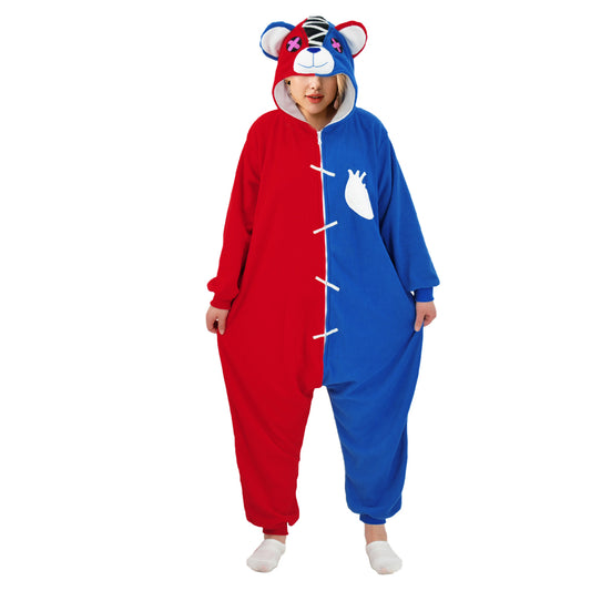 Red and Blue Bears Onesie pajamas - vavalad