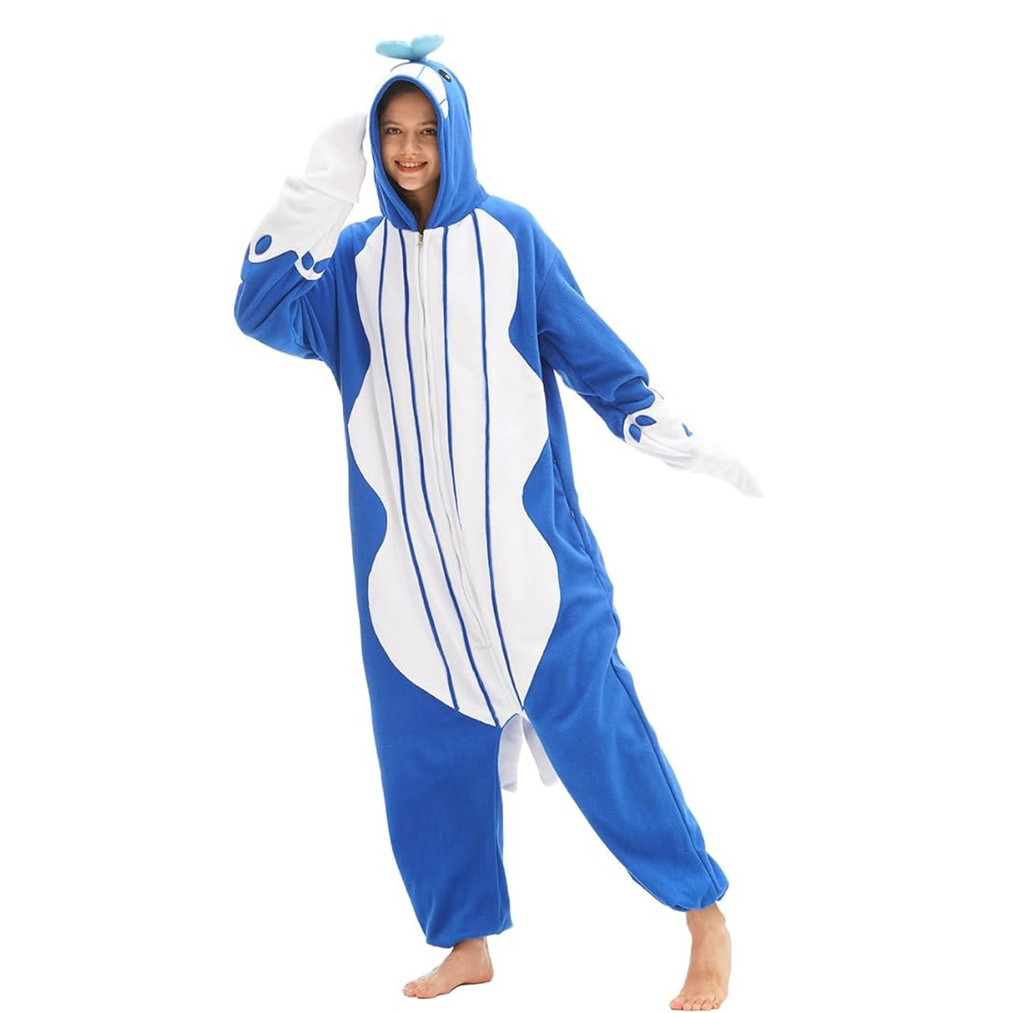 Blue Whale Onesie pajamas - vavalad