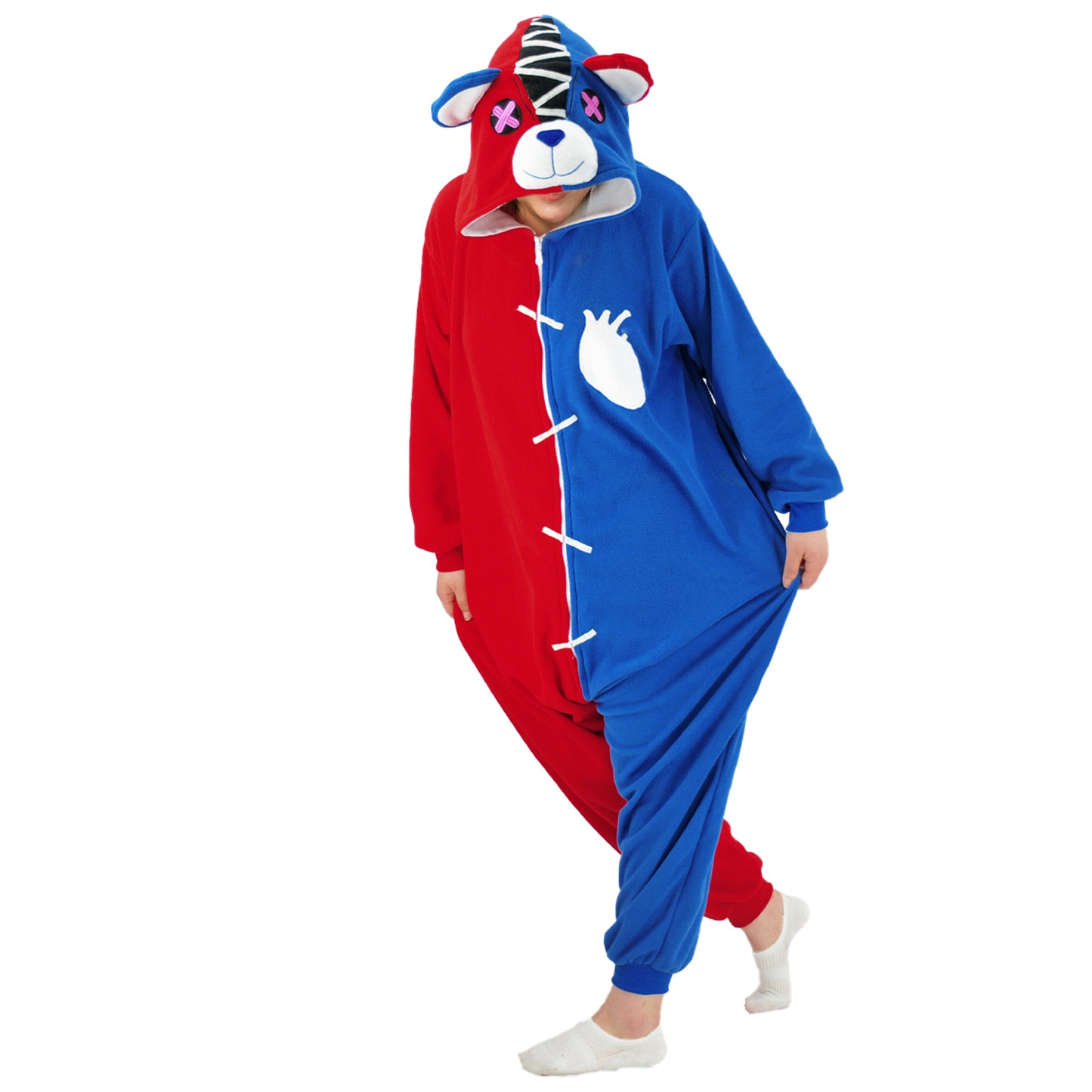 Red and Blue Bears Onesie pajamas - vavalad