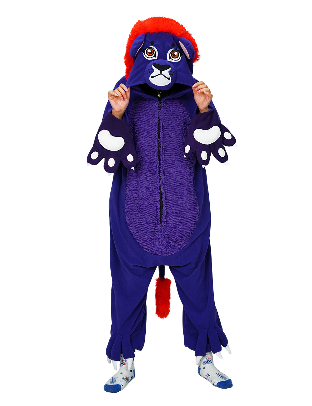 Purple Lion Onesie Pajamas