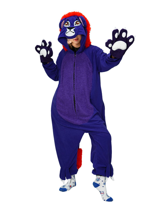 Purple Lion Onesie Pajamas