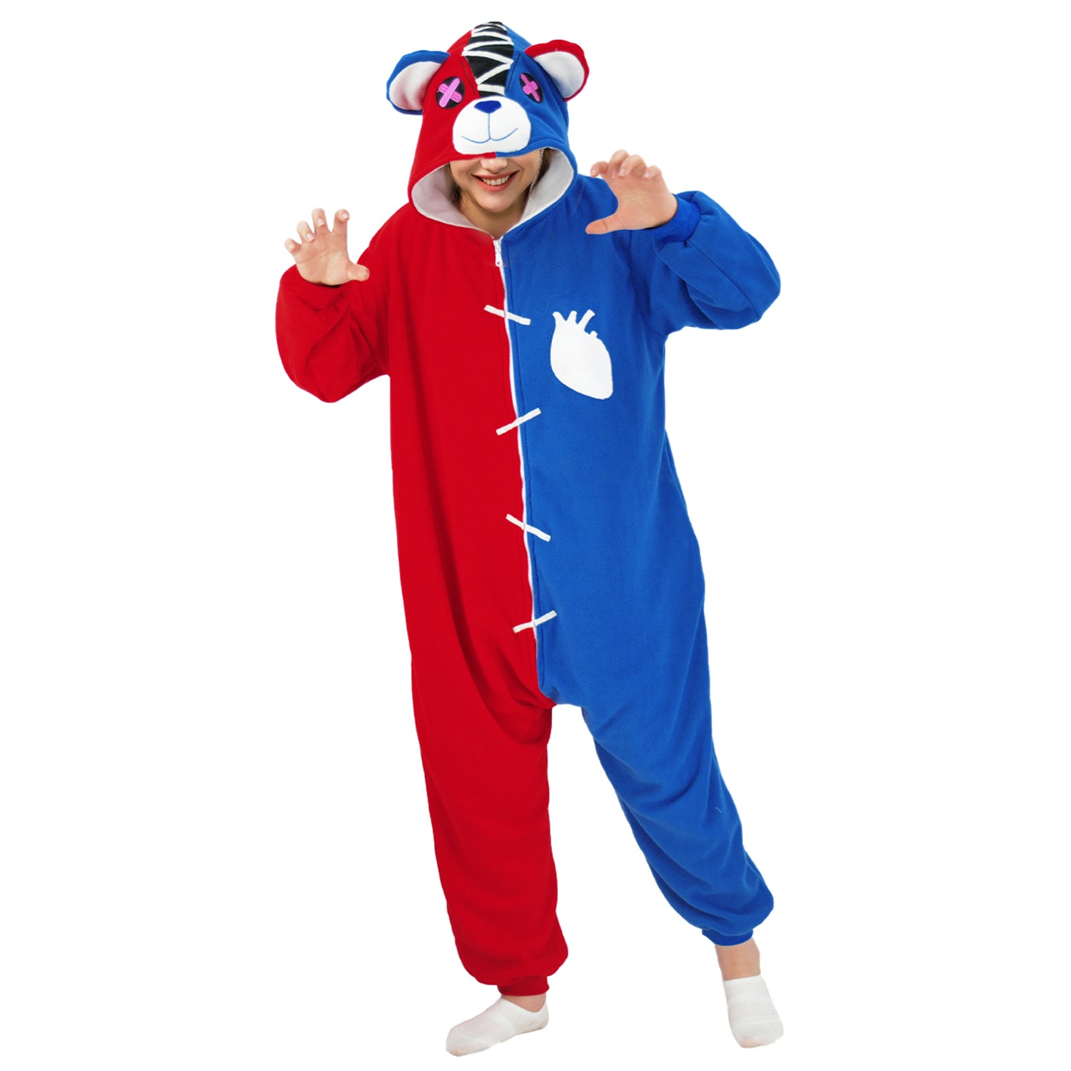 Red and Blue Bears Onesie pajamas - vavalad