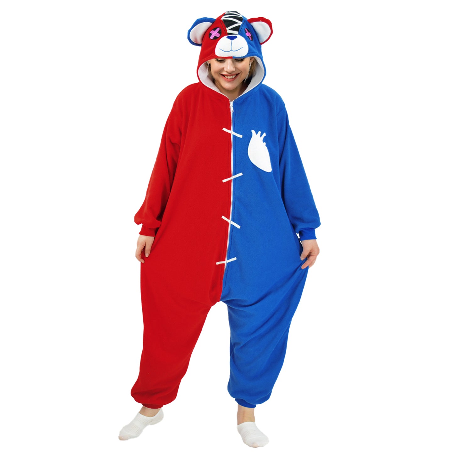 Red and Blue Bears Onesie pajamas - vavalad