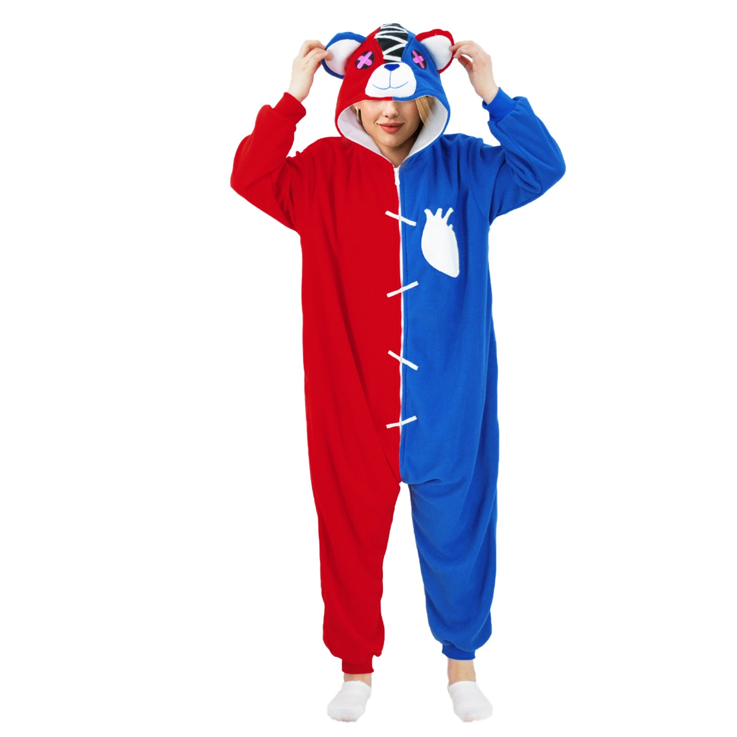 Red and Blue Bears Onesie pajamas - vavalad