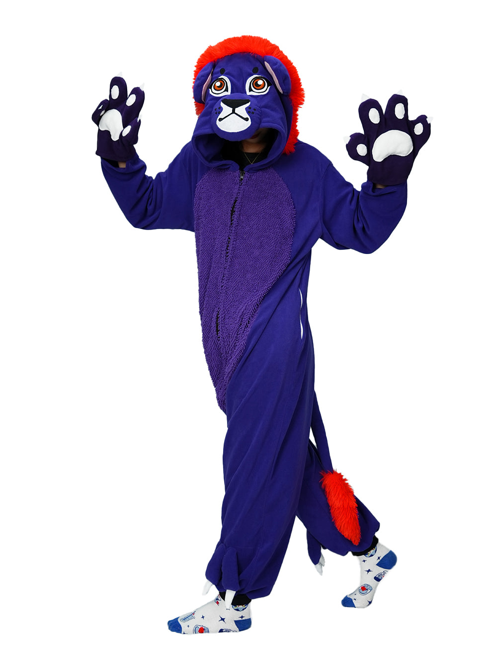 Purple Lion Onesie Pajamas