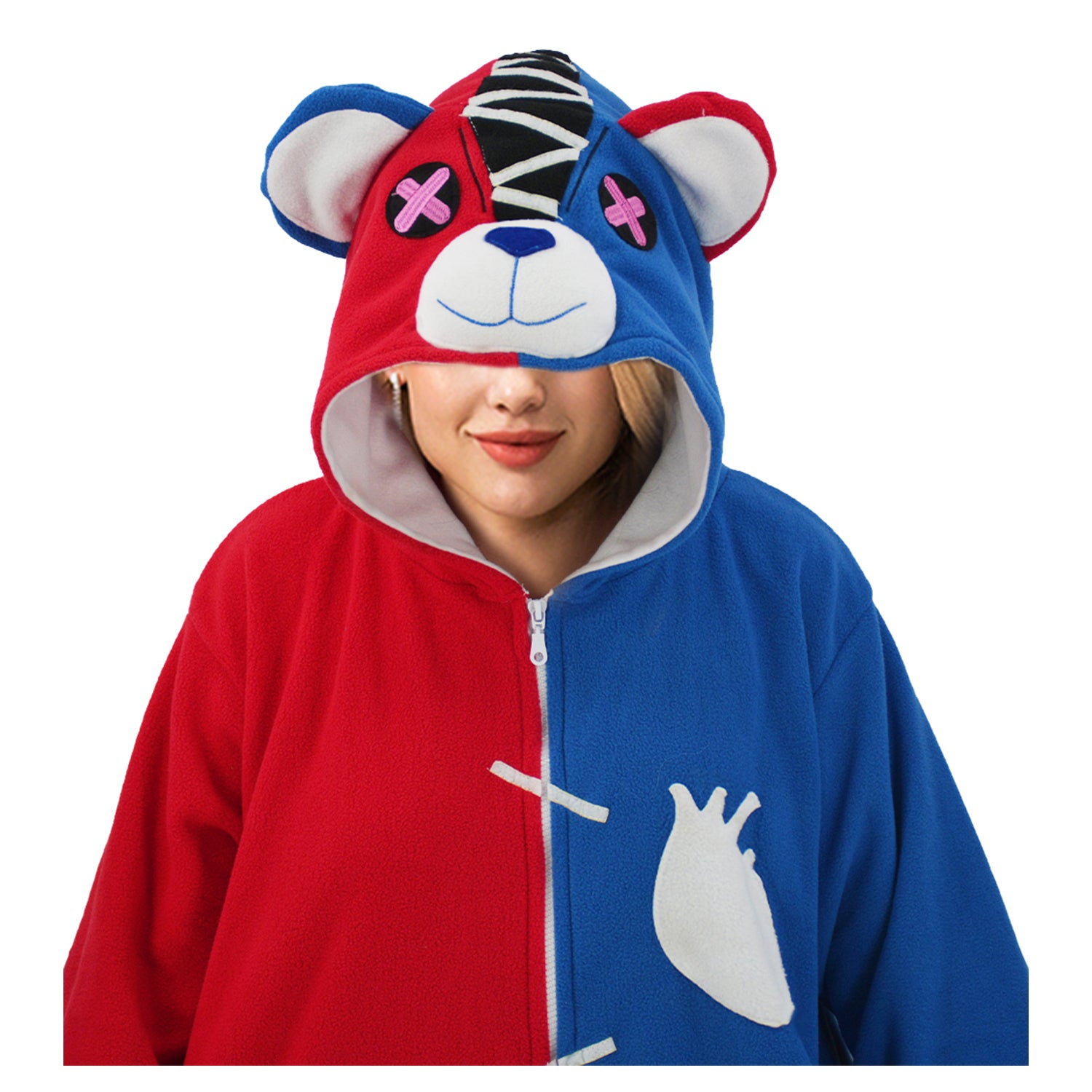 Red and Blue Bears Onesie pajamas - vavalad