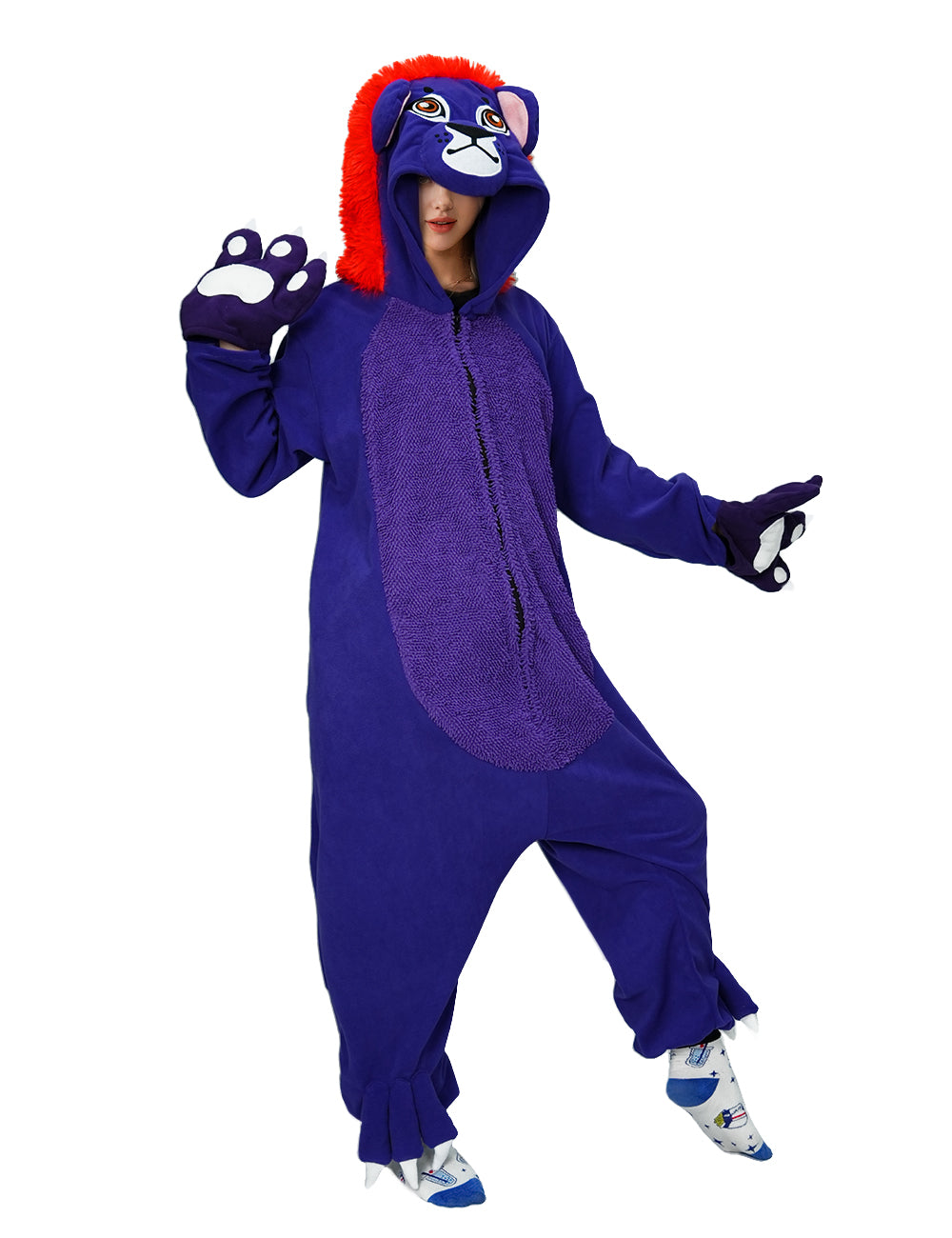 Purple Lion Onesie Pajamas