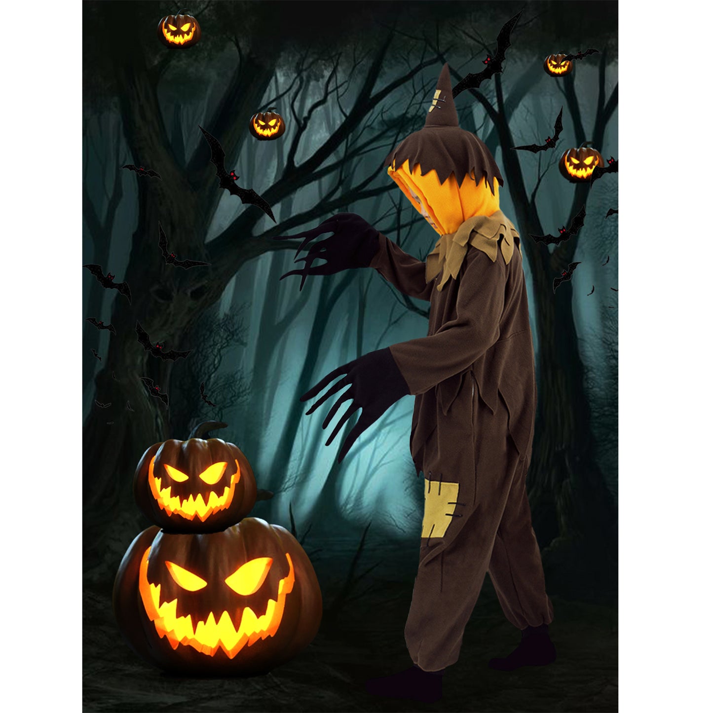 Pumpkin Scarecrow Costume - vavalad