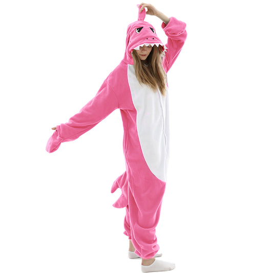 Pink Shark Onesie pajamas - vavalad