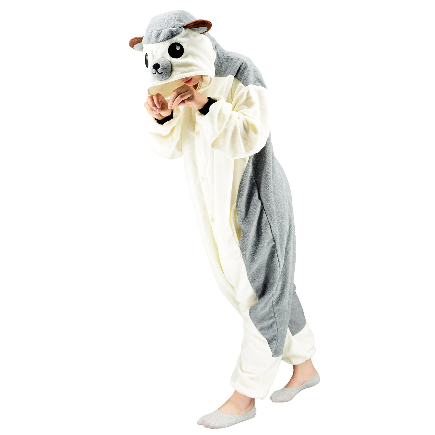 White Hedgehog Onesie Pajamas