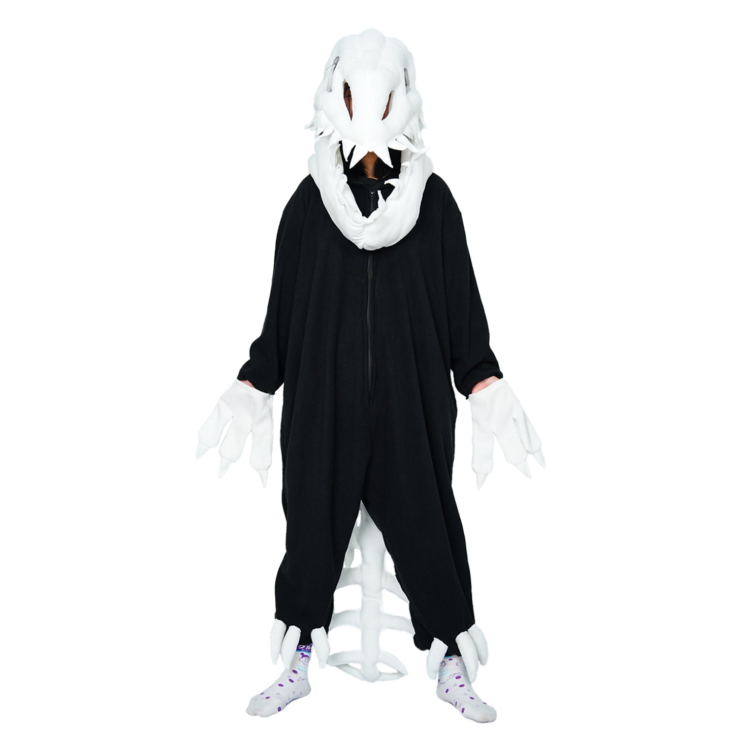 Skeleton Dinosaur Onesie Pajamas Costume