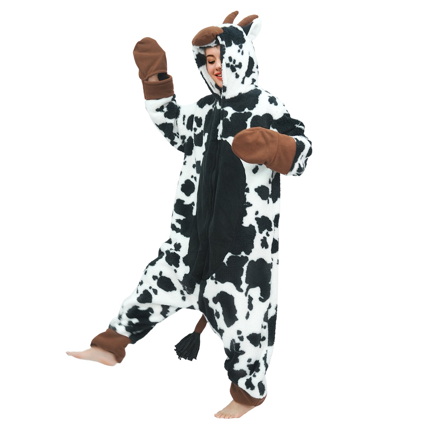 Adult Cow Costume Onesie Pajamas