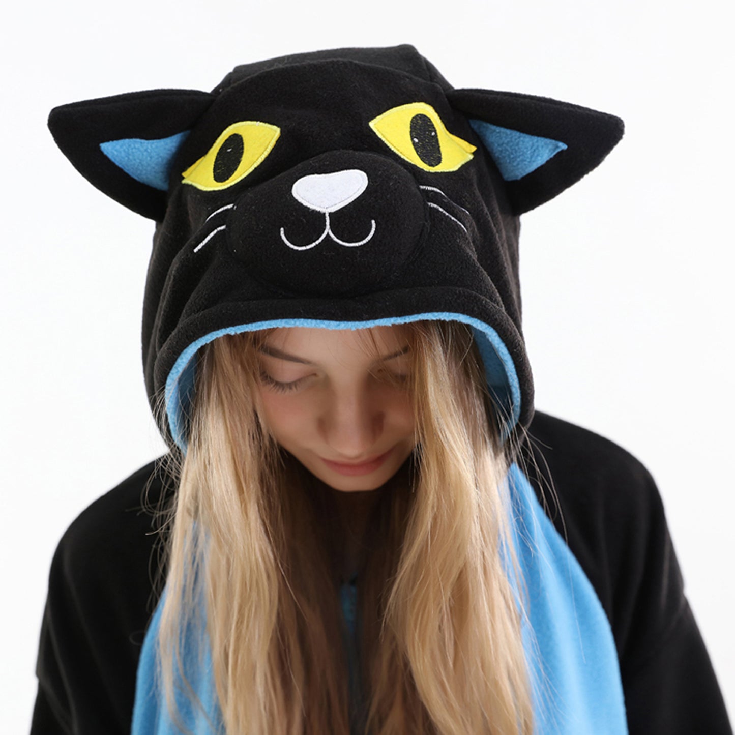 Blue Cat Onesie pajamas - vavalad