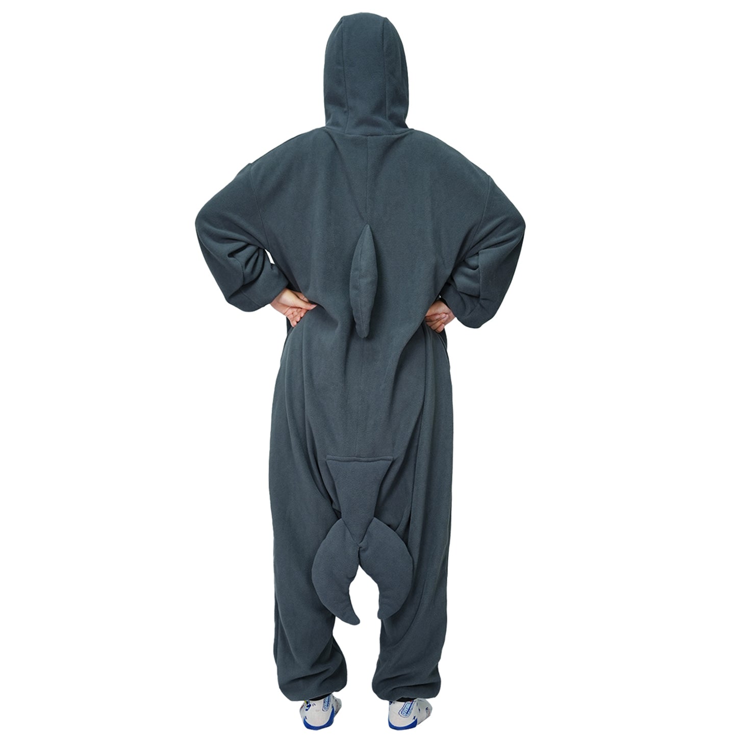 Dark Grey Dolphin Costume Onesie Pajamas