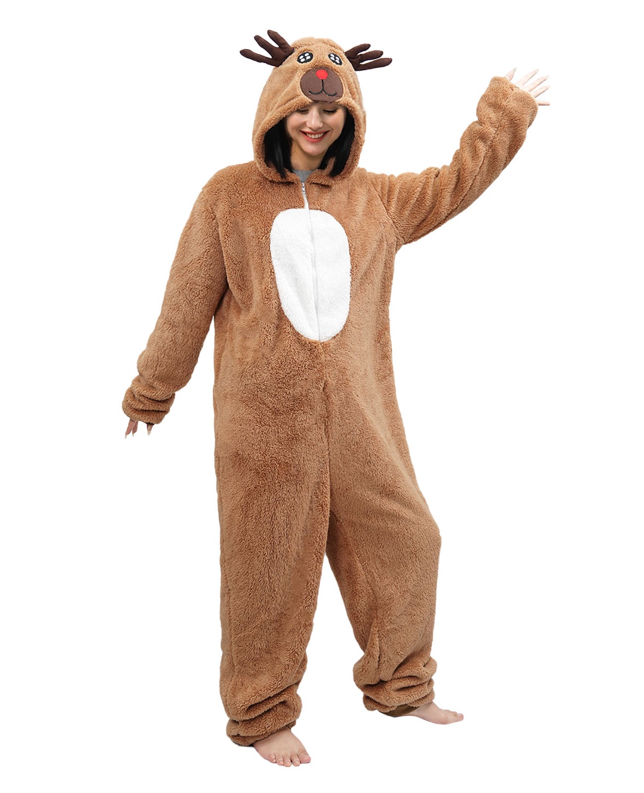 Adult Elk Onesie Costume