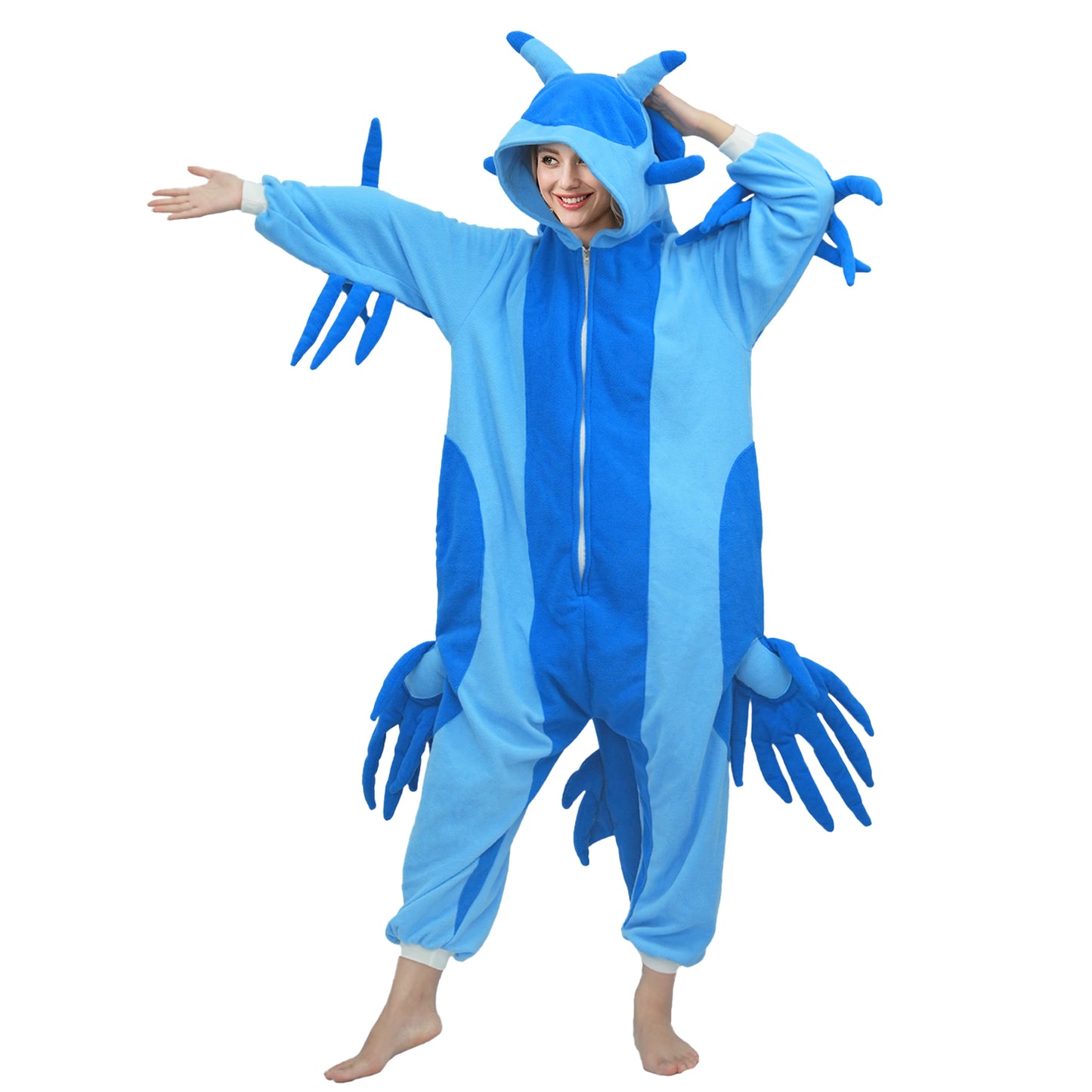 Blue Sea Slug Onesie Pajamas