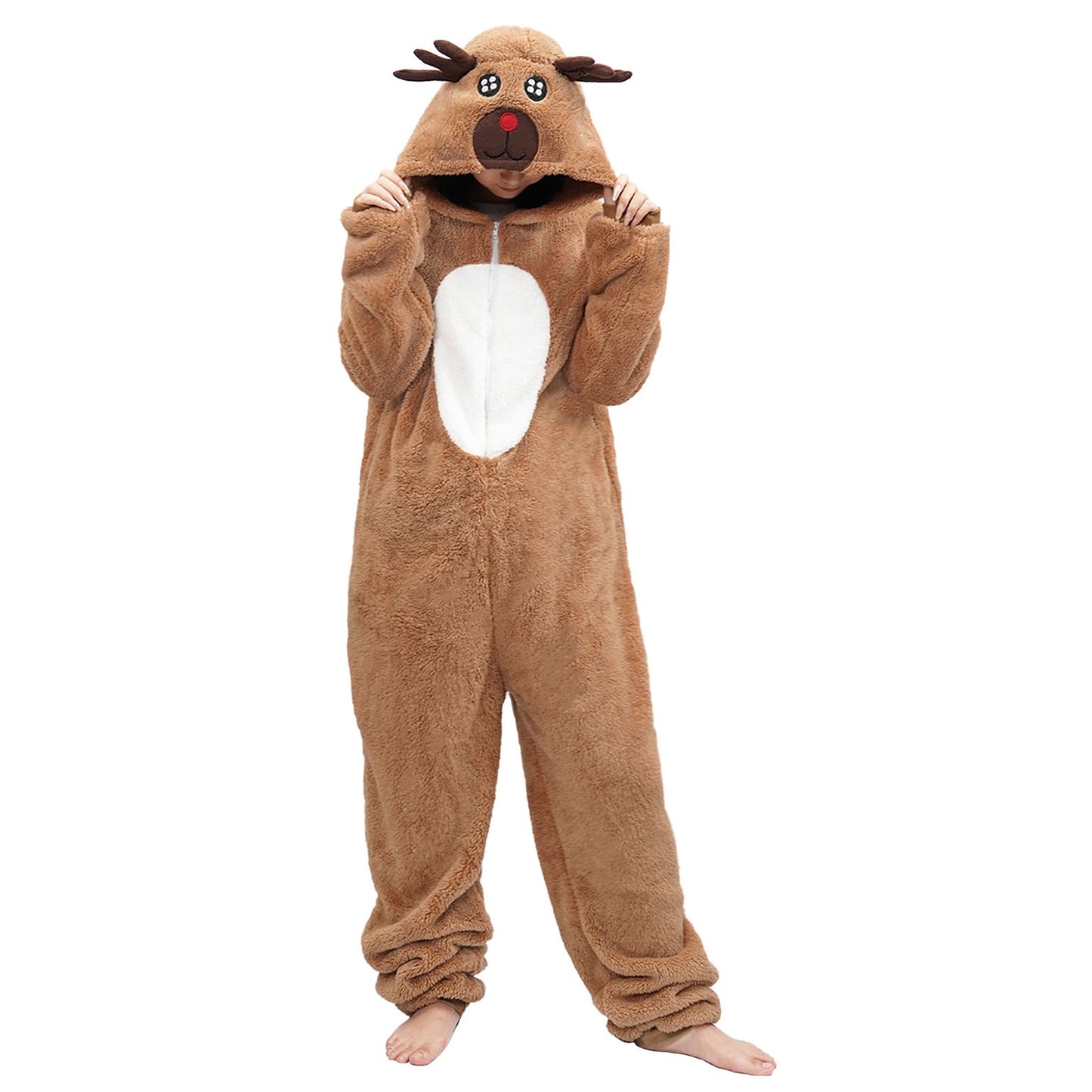 Adult Elk Onesie Pajamas Christmas Costume