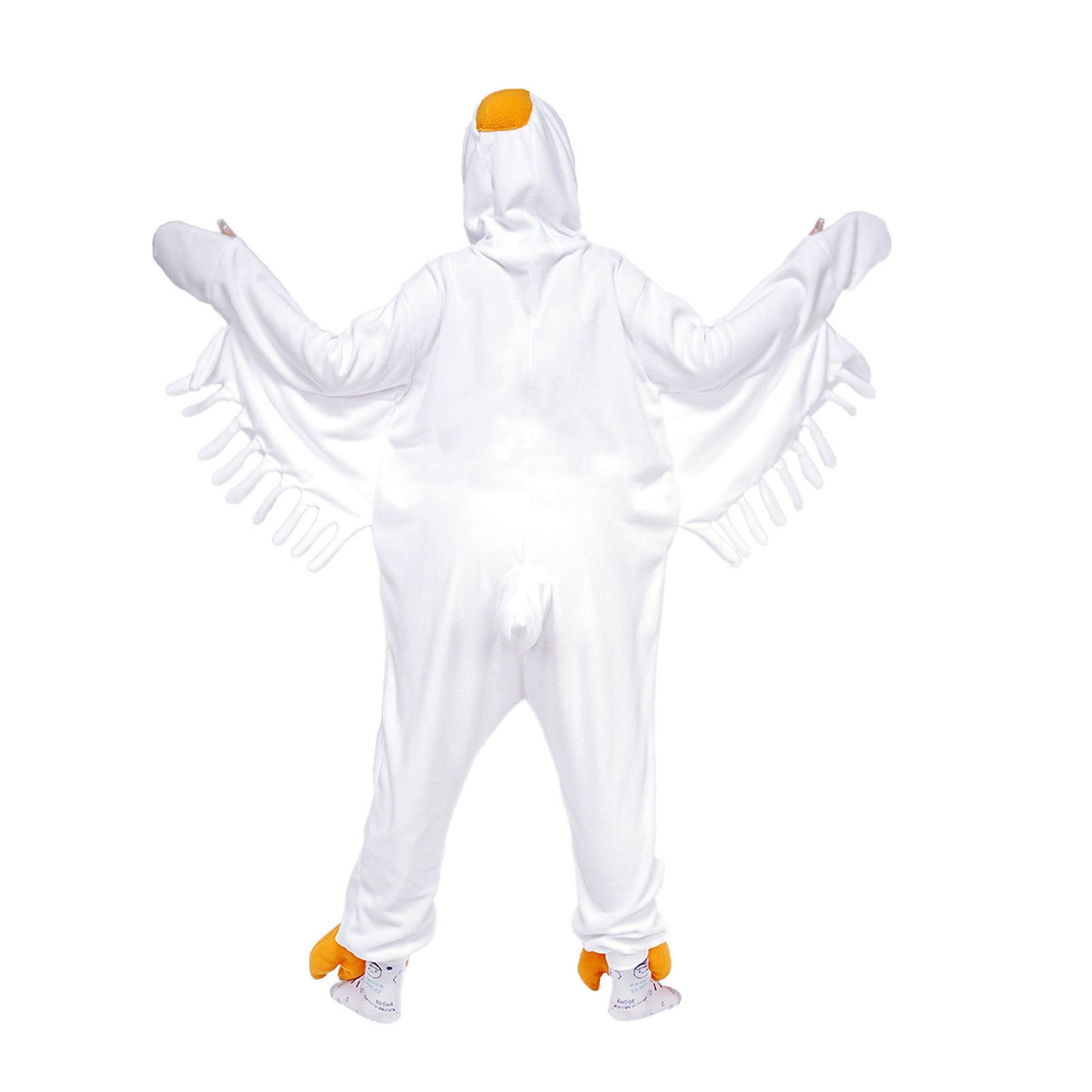 Adult Big White Goose Costume Onesie Pajamas