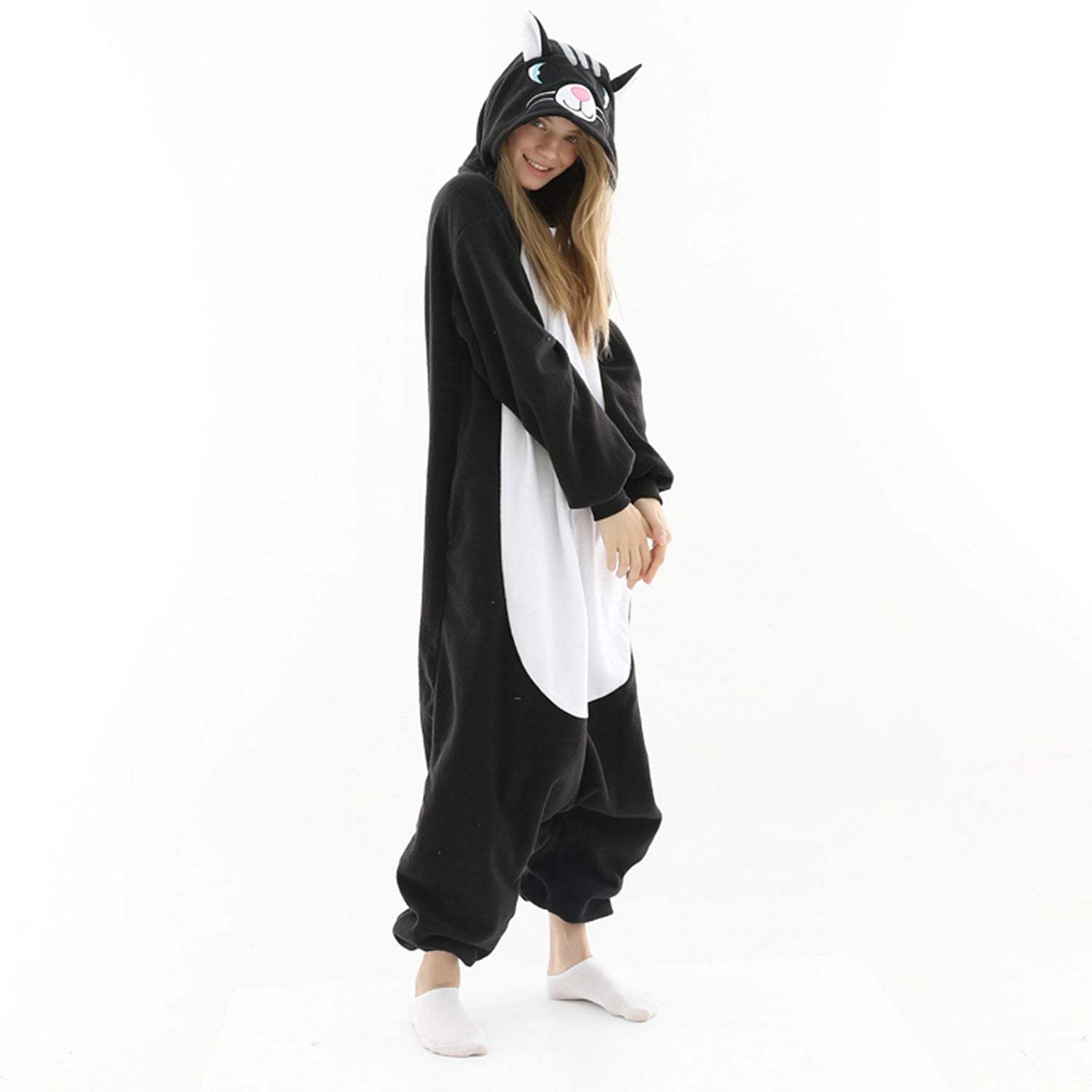 Black Cat Onesie pajamas - vavalad