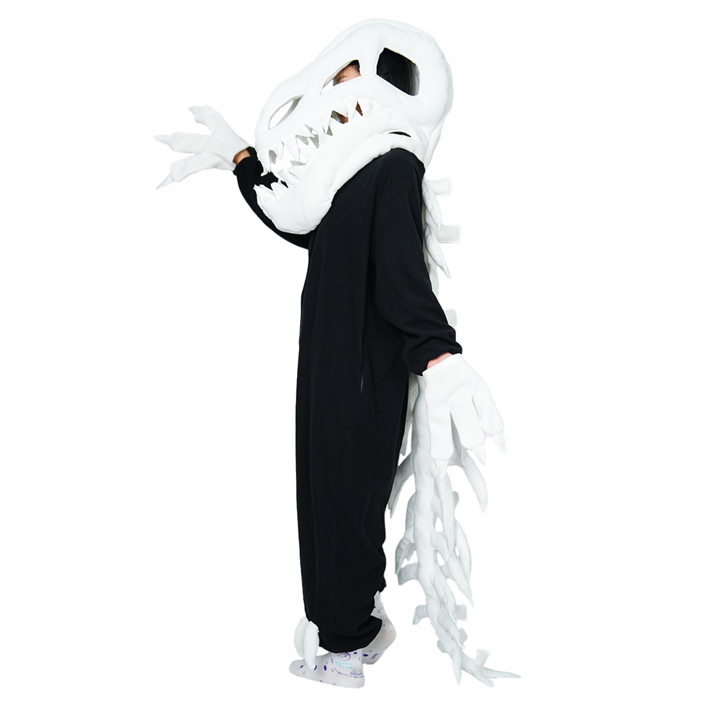 Skeleton Dinosaur Onesie Pajamas Costume