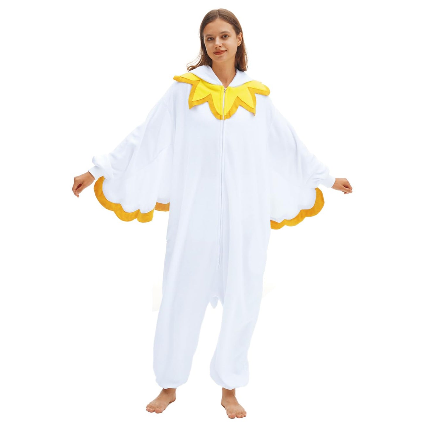 White Chicken Onesie Pajamas Thanksgiving Costume