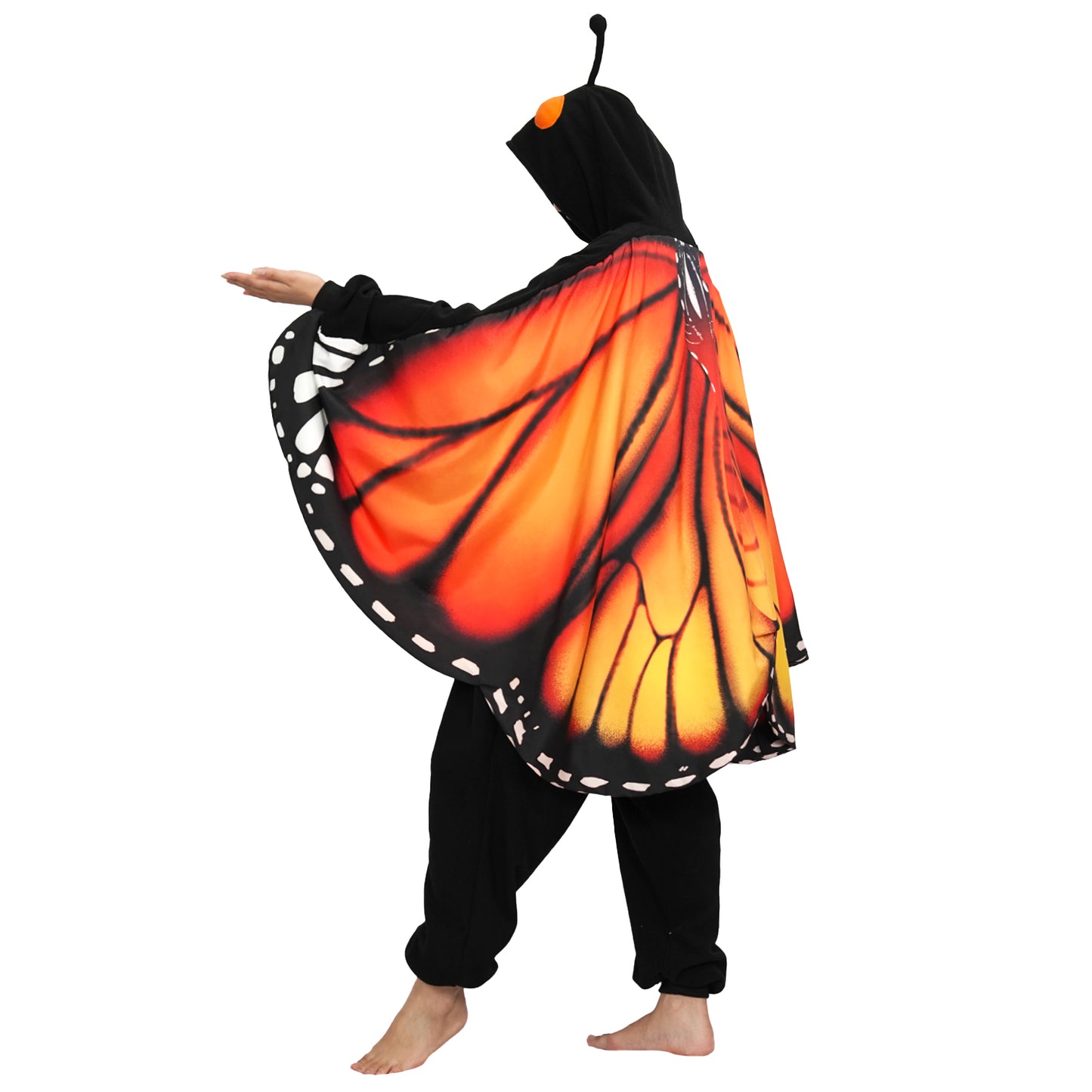 New Adult Black Butterfly Onesie Costume