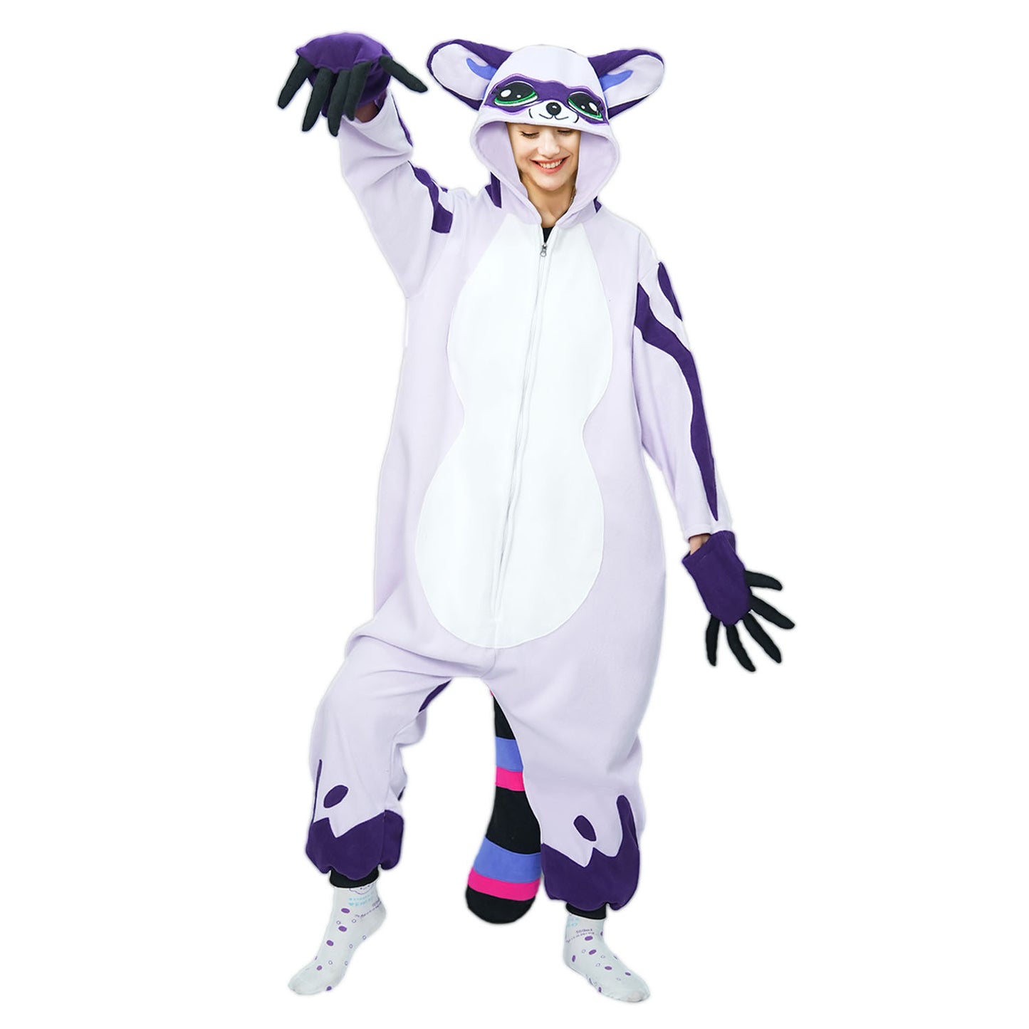 Raccoon Onesie Pajamas Costume