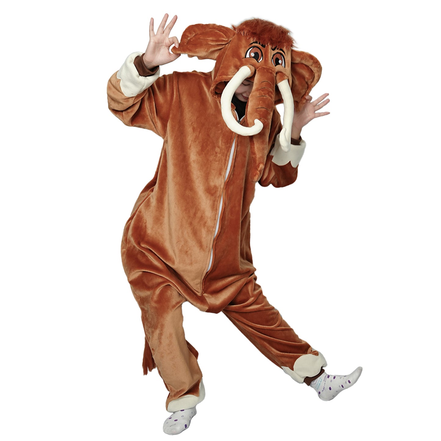 Mammoth Elephant Onesie Pajamas Costume