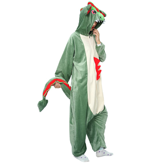 Green Dragon Onesie Pajamas Halloween Costume