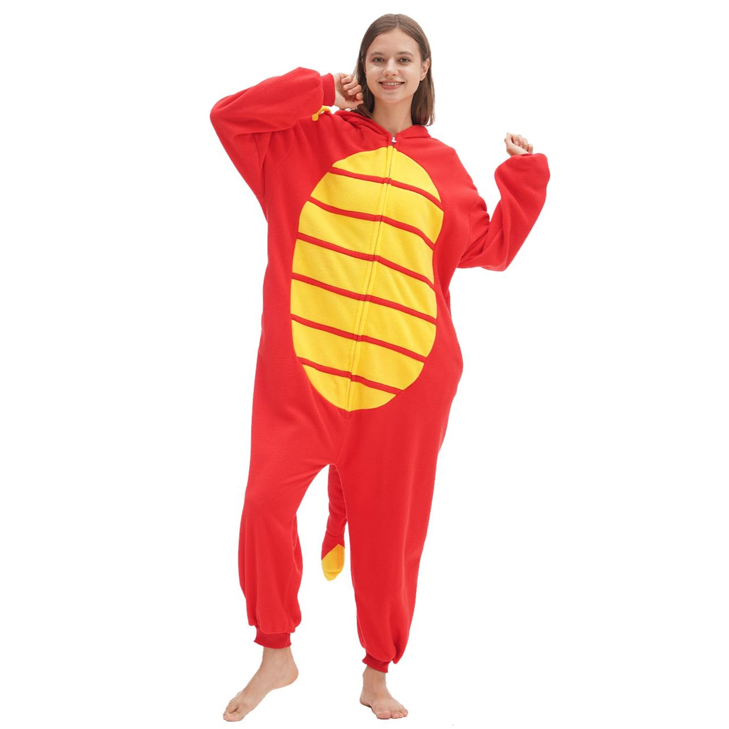 Red Dragon Onesie Pajamas Costume