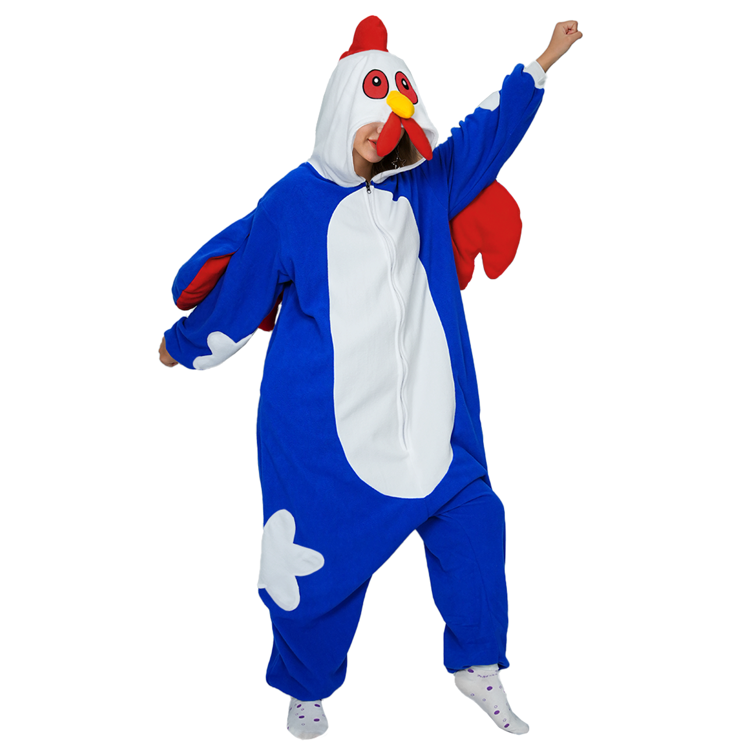 Blue Cock Onesie Pajamas Costume