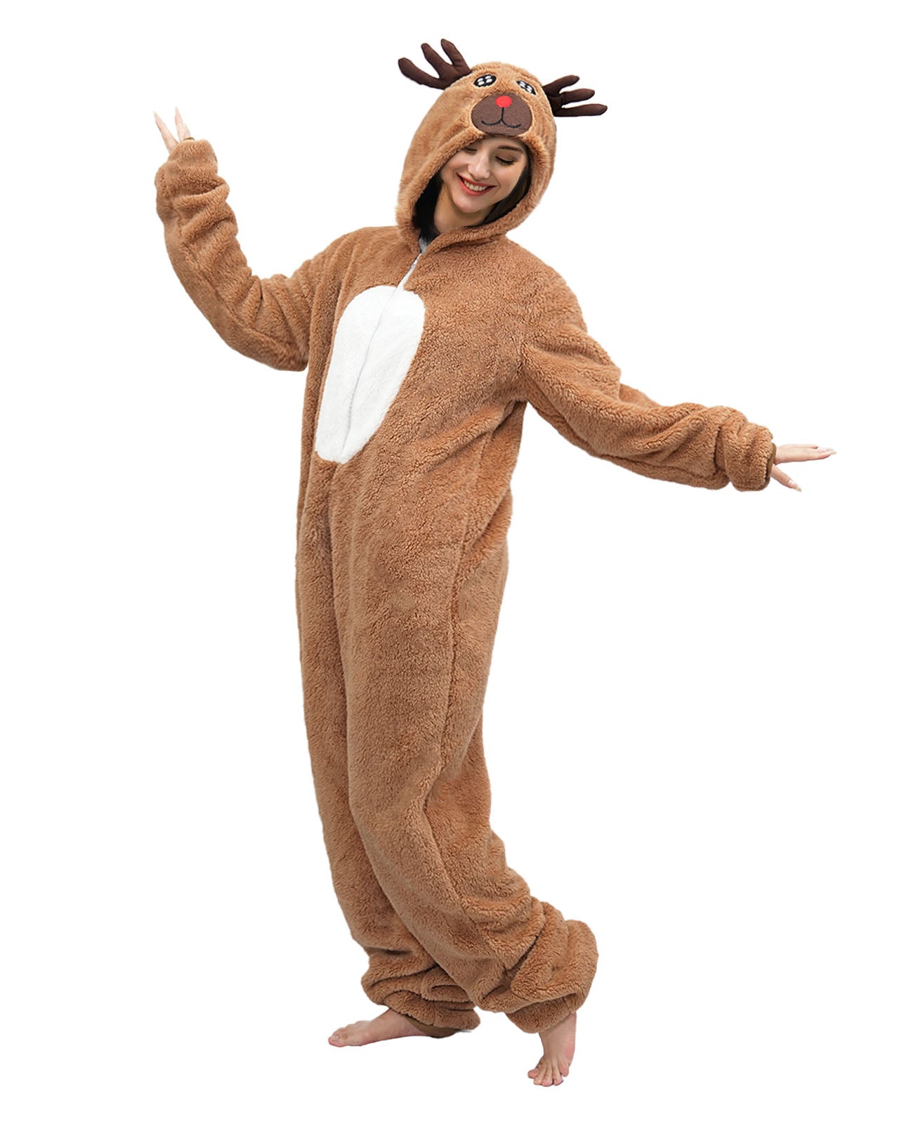 Adult Elk Onesie Costume