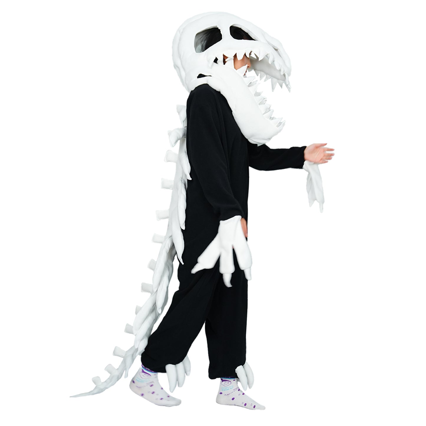 Skeleton Dinosaur Onesie Pajamas Costume