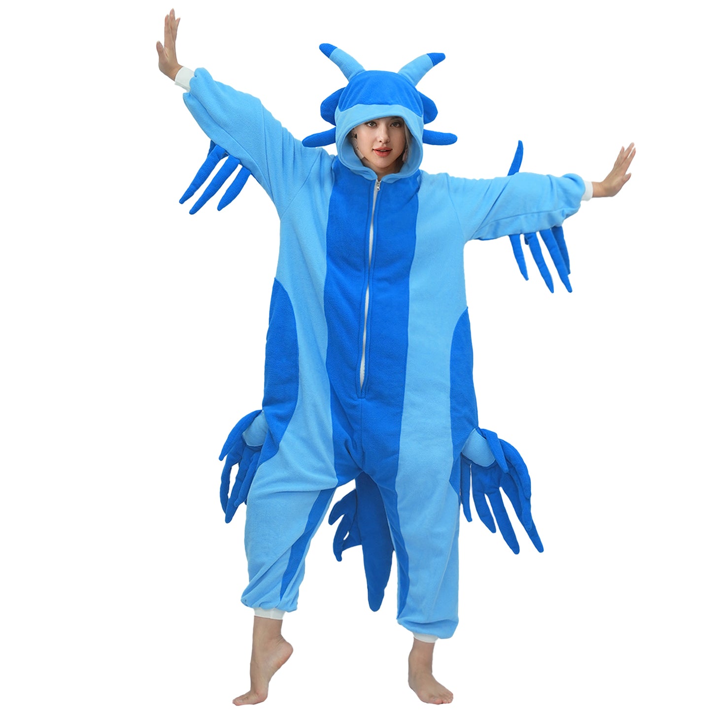 Blue Sea Slug Onesie Pajamas