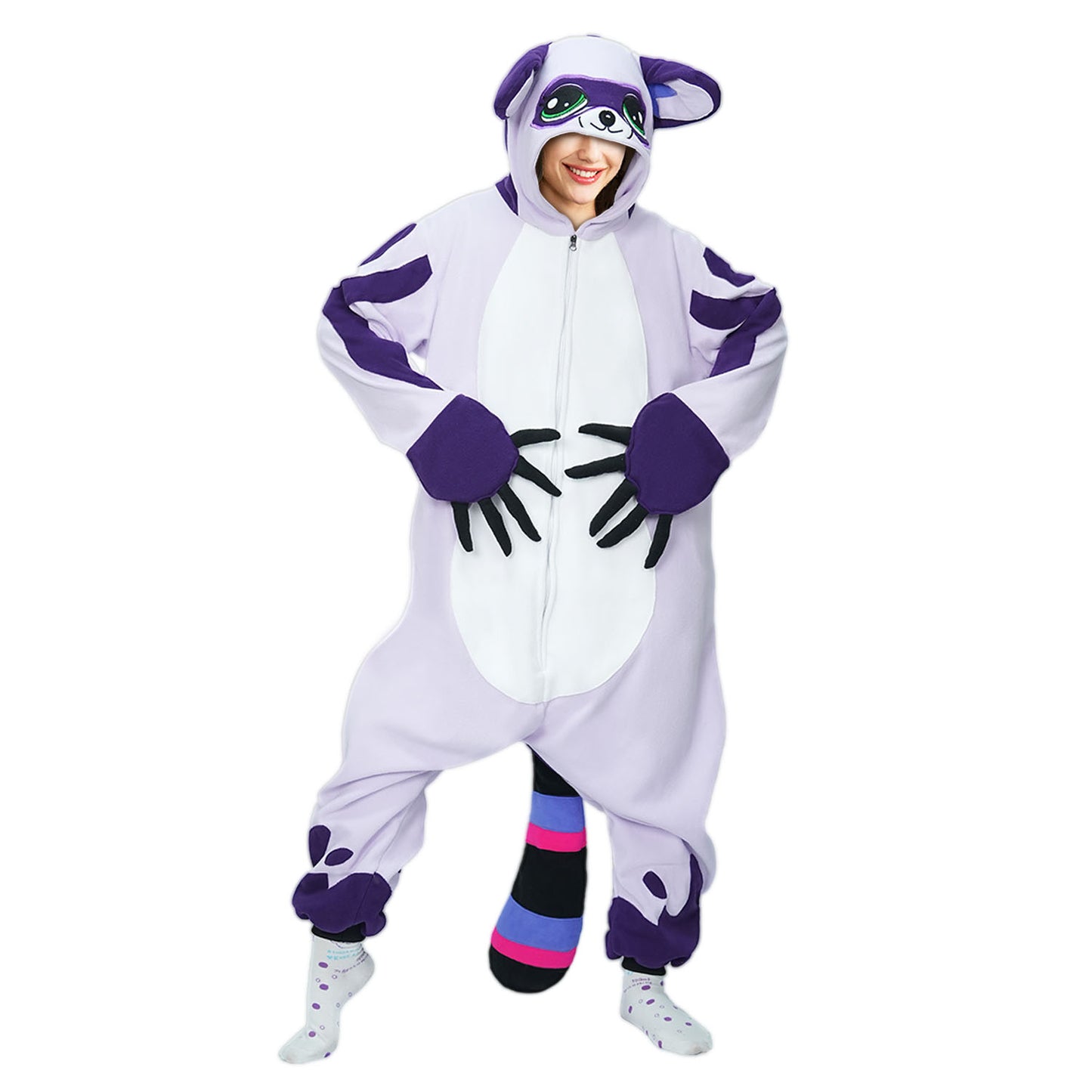 Raccoon Onesie Pajamas Costume