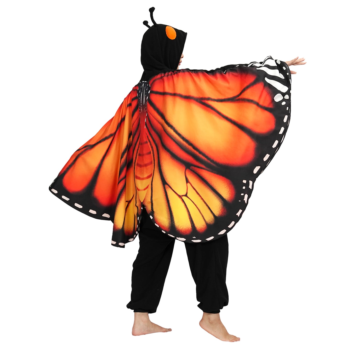 New Adult Black Butterfly Onesie Costume