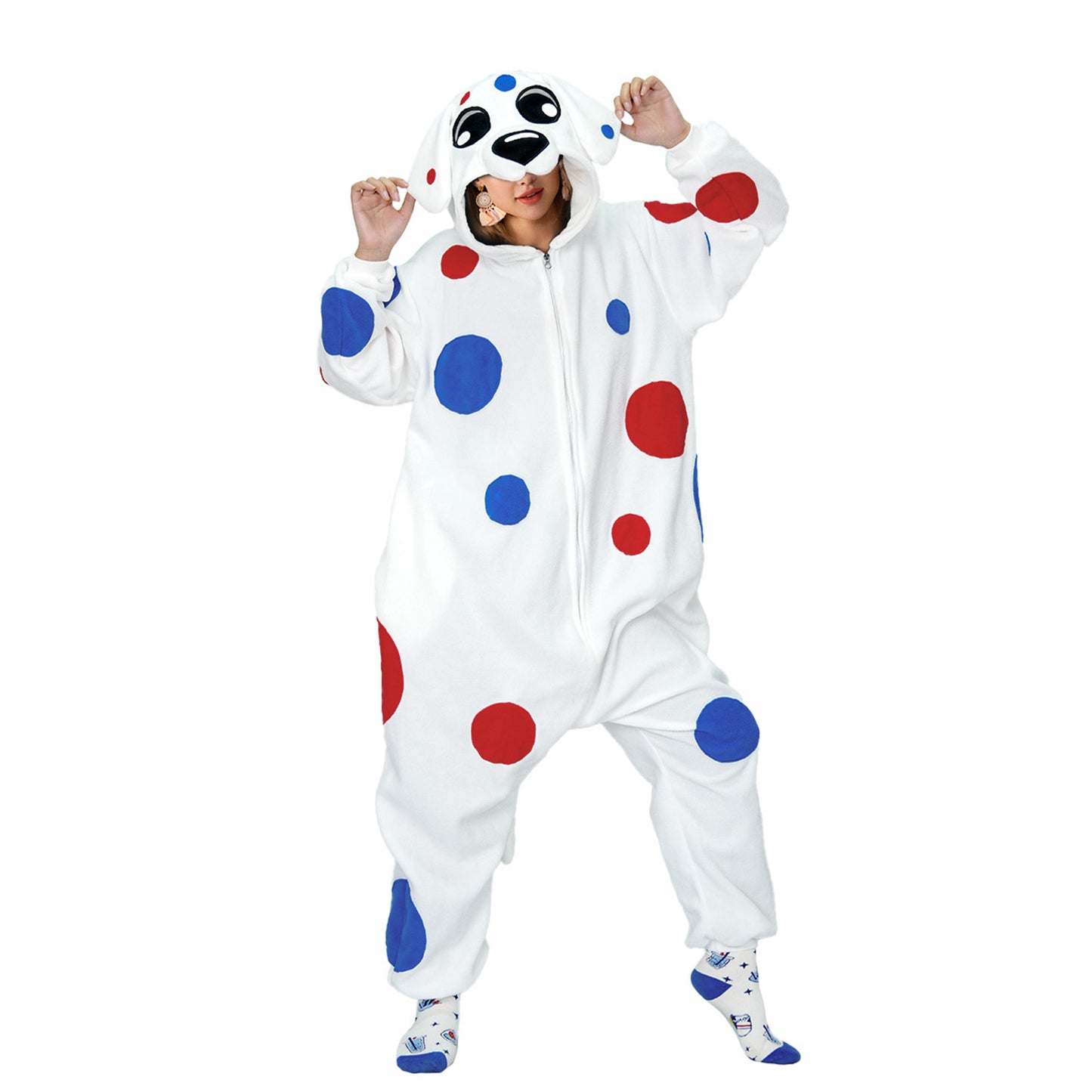 Adult Dalmatian Onesie Pajamas