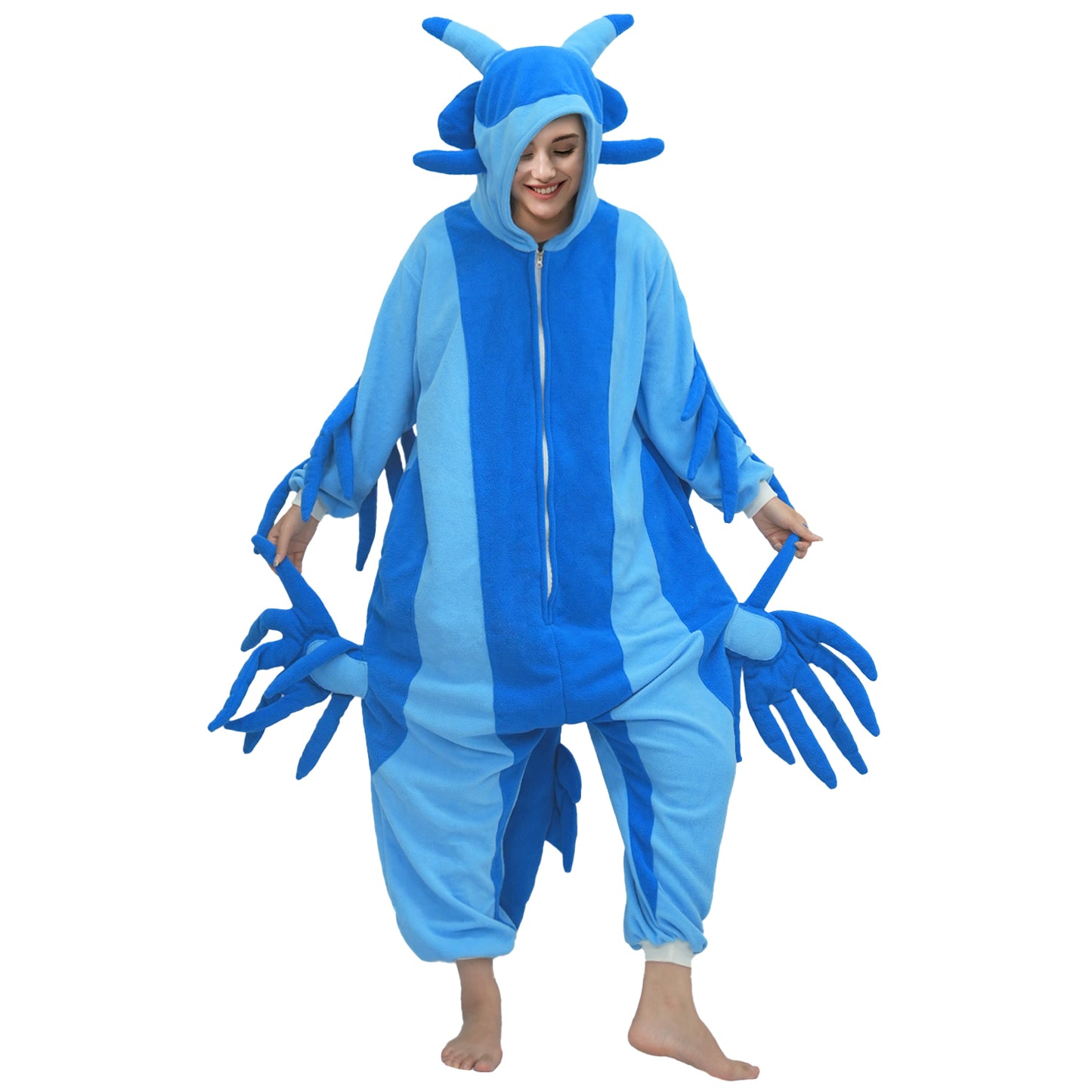 Blue Sea Slug Onesie Pajamas