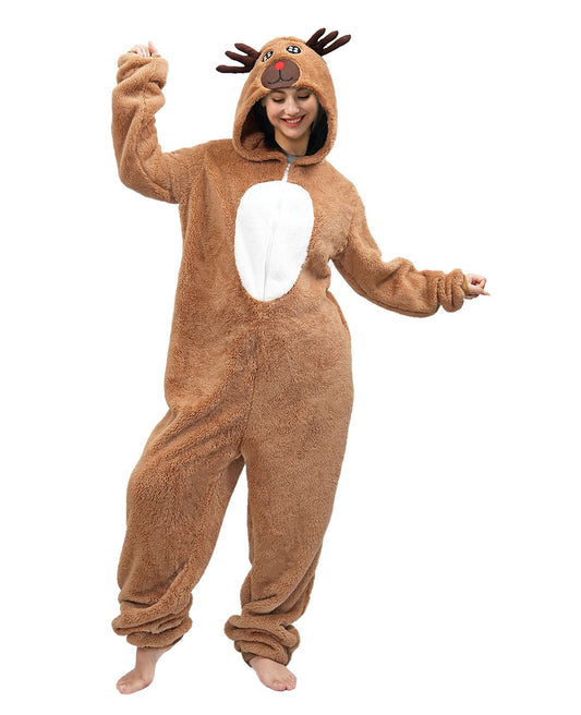 Adult Elk Onesie Costume