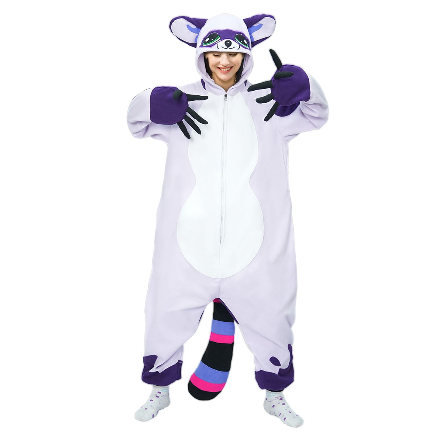 Raccoon Onesie Pajamas Costume