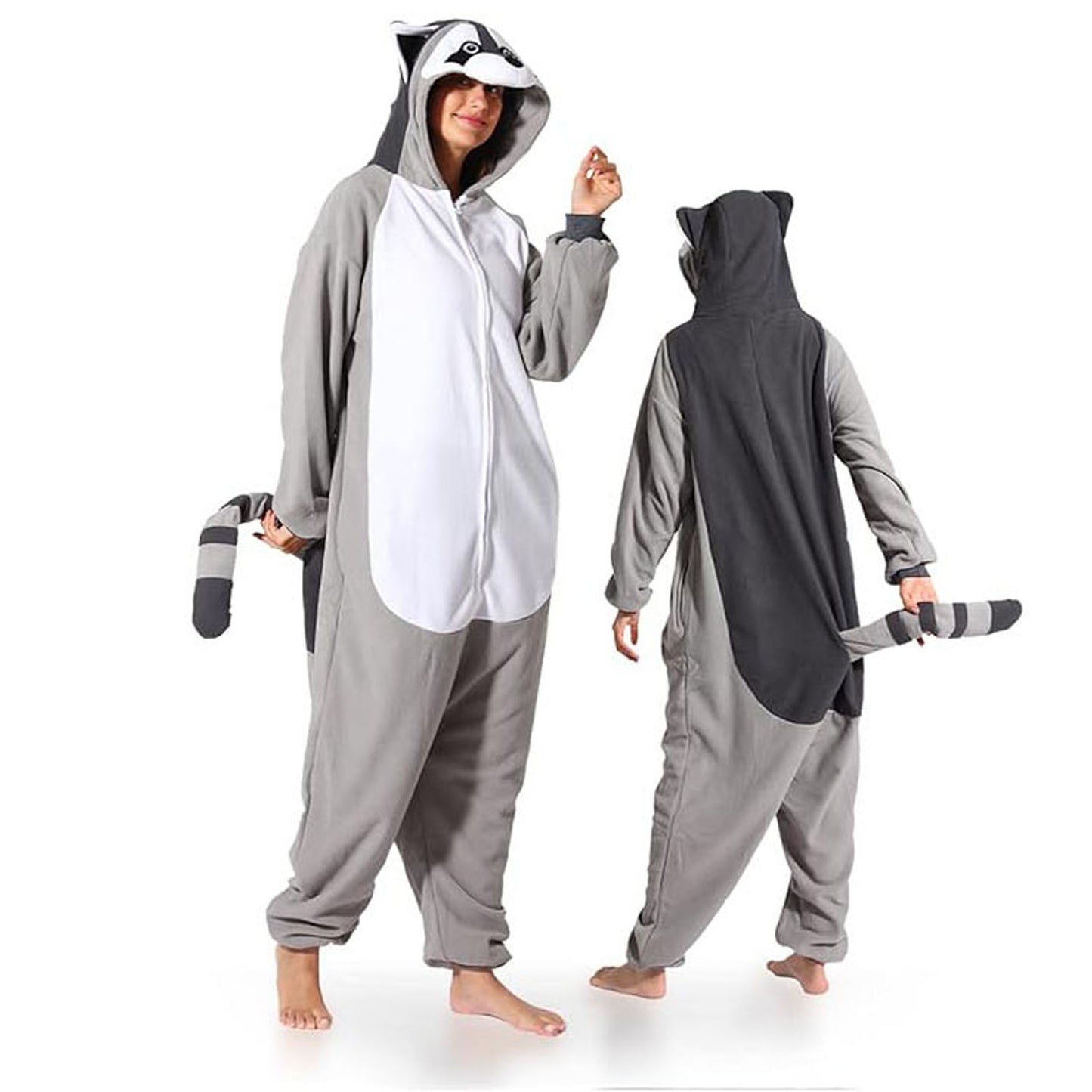 Raccoon Onesie Costume Pajamas