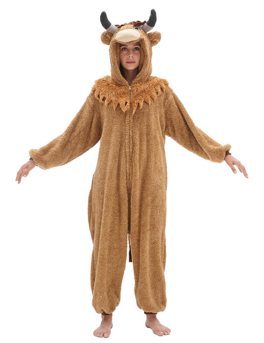 Highland Cow Onesie Halloween Costume