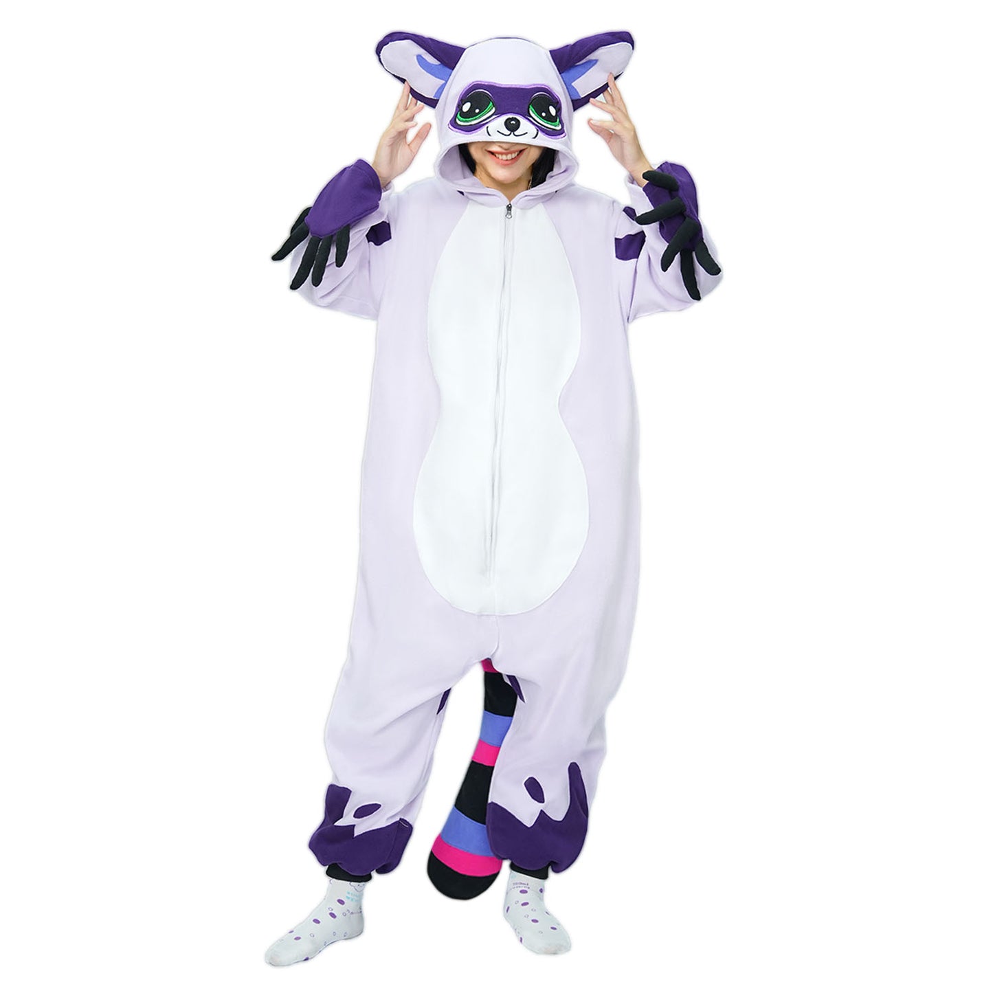 Raccoon Onesie Pajamas Costume