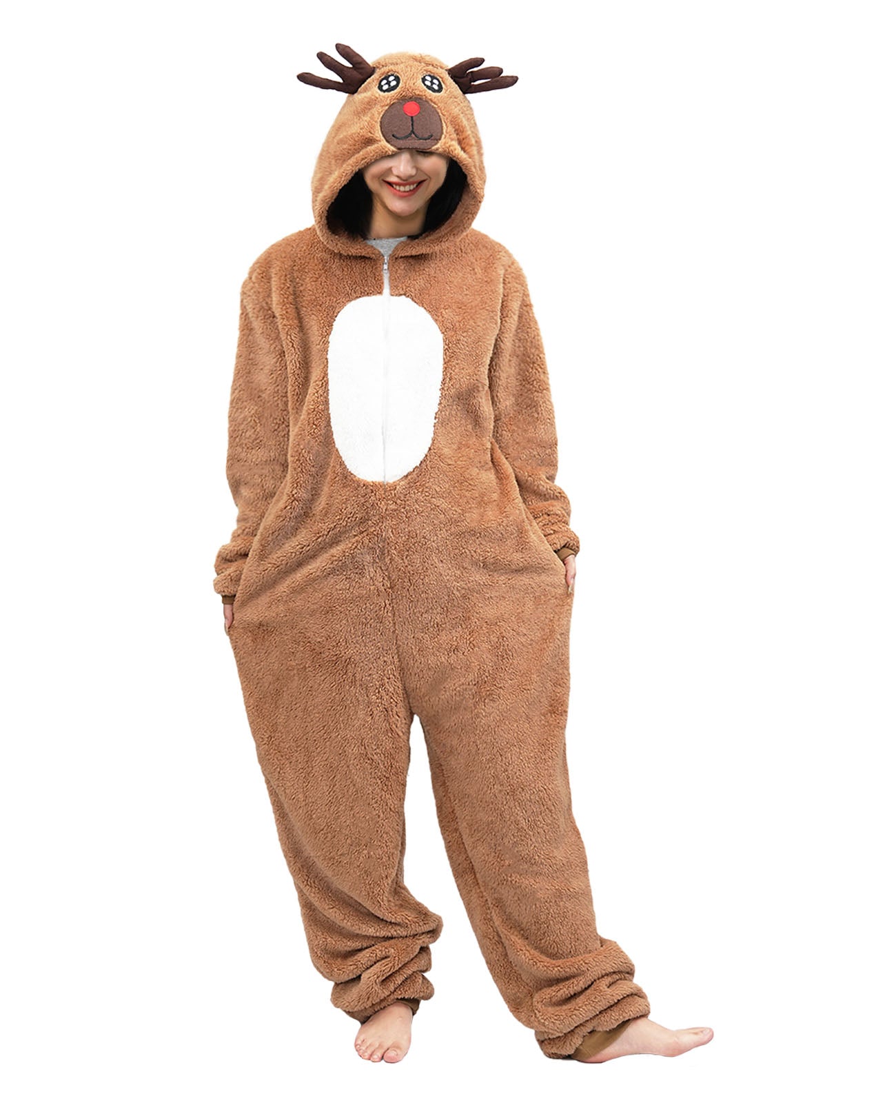 Adult Elk Onesie Costume