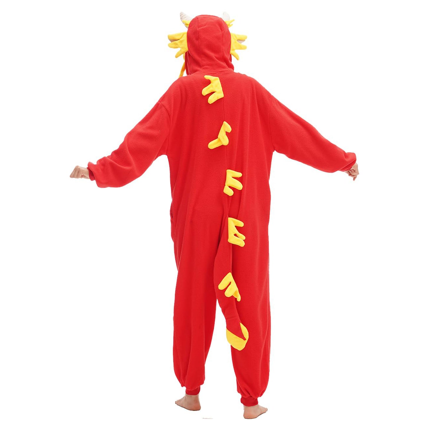 Red Dragon Onesie Pajamas Costume