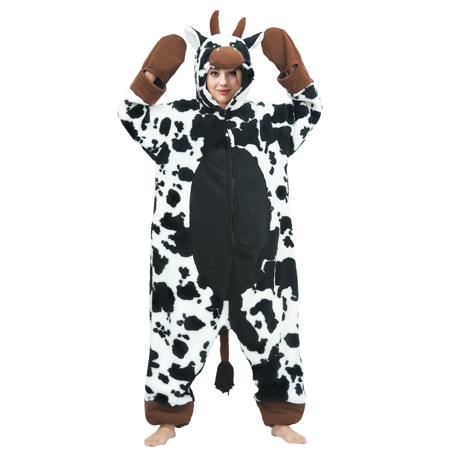 Adult Cow Costume Onesie Pajamas