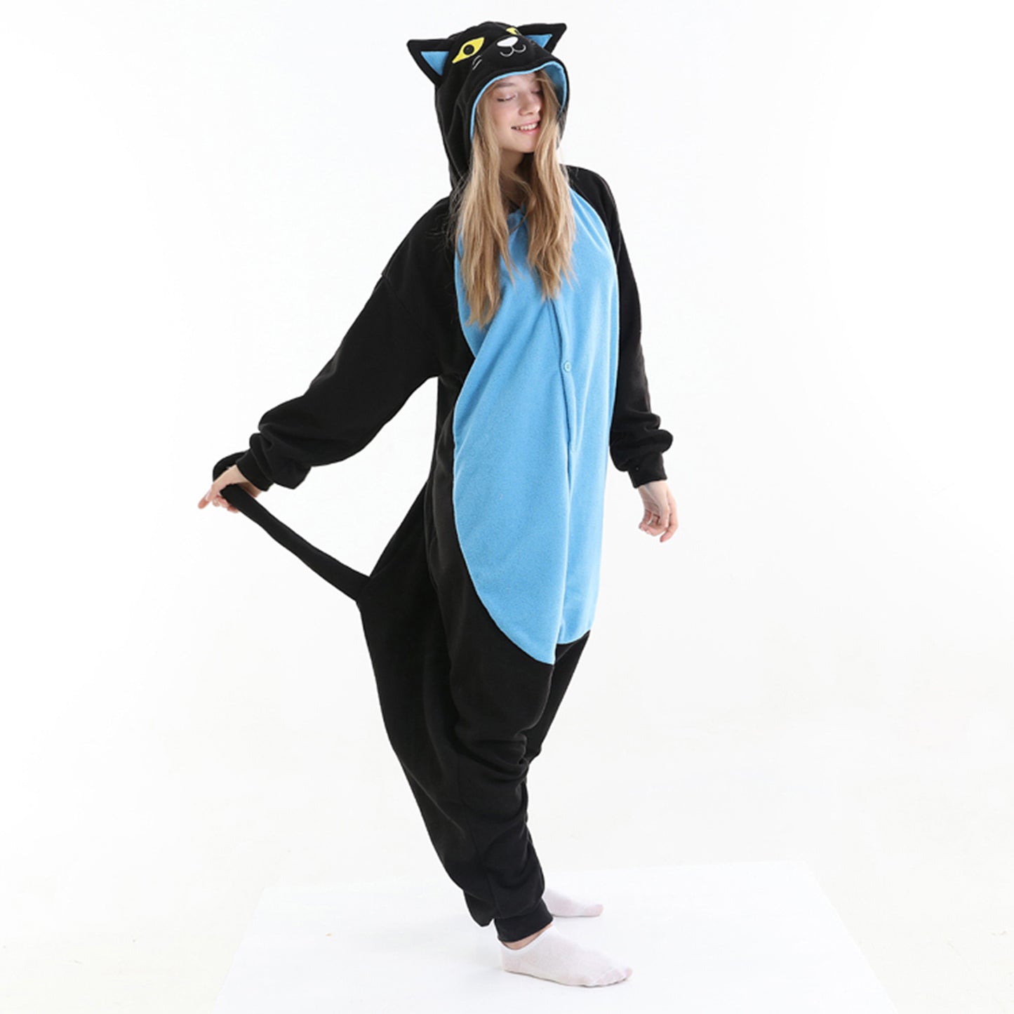 Blue Cat Onesie pajamas - vavalad