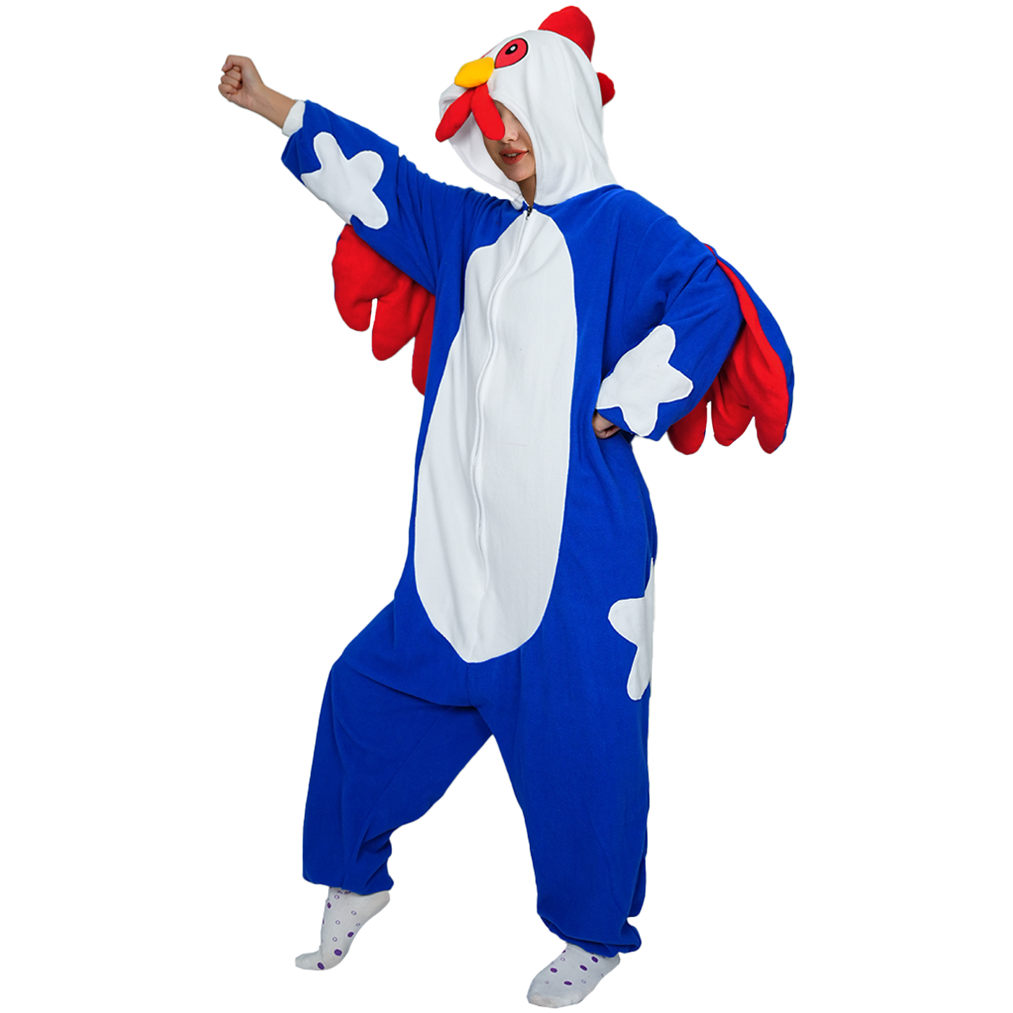 Blue Cock Onesie Pajamas Costume