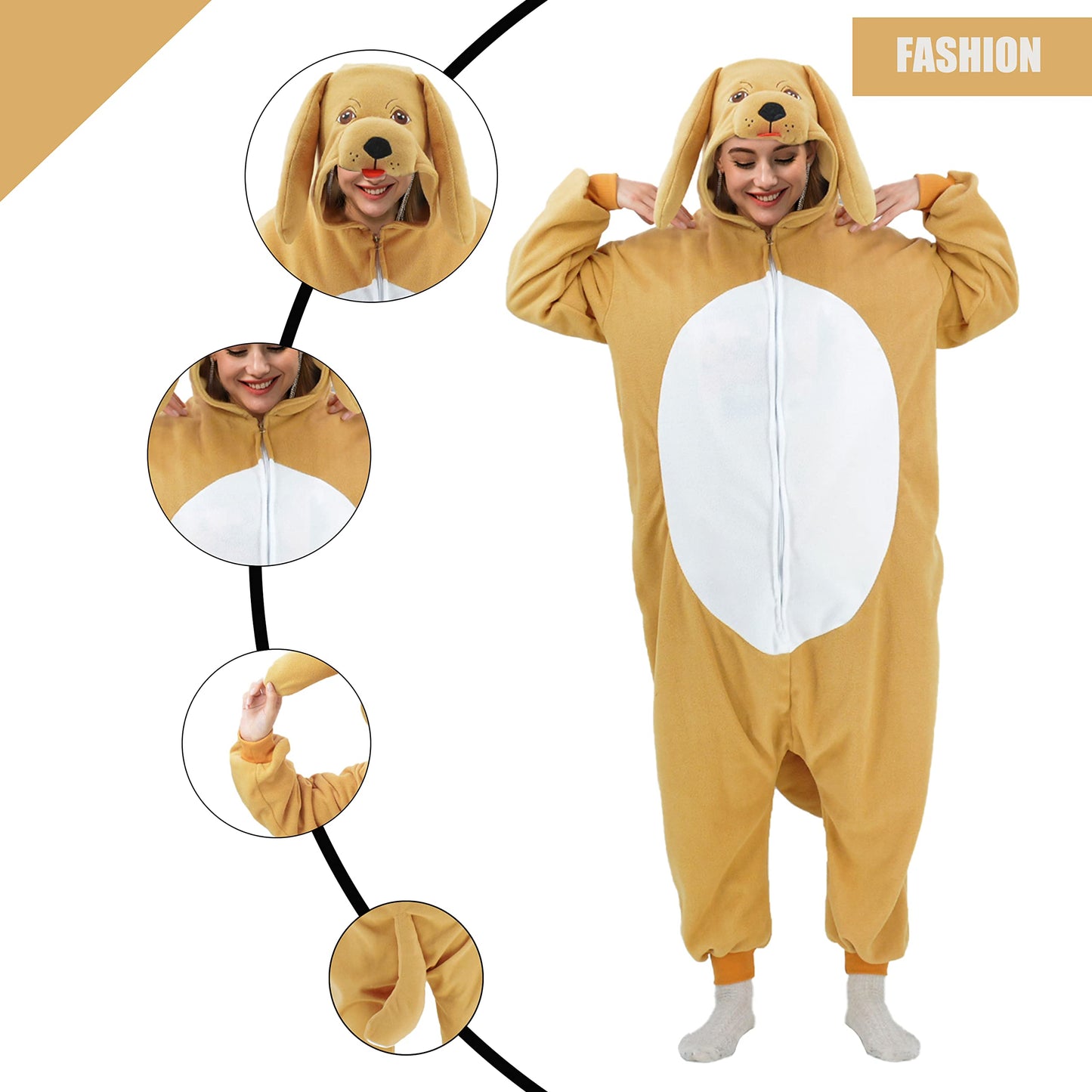 Golden Retriever Dog Onesie Costume